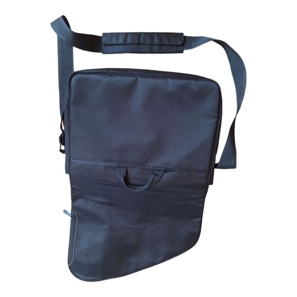 NWOT HP LAPTOP Messenger Bag Black with Orange Lining 18 x 12 x 4 Padded Rugged - Picture 6 of 13